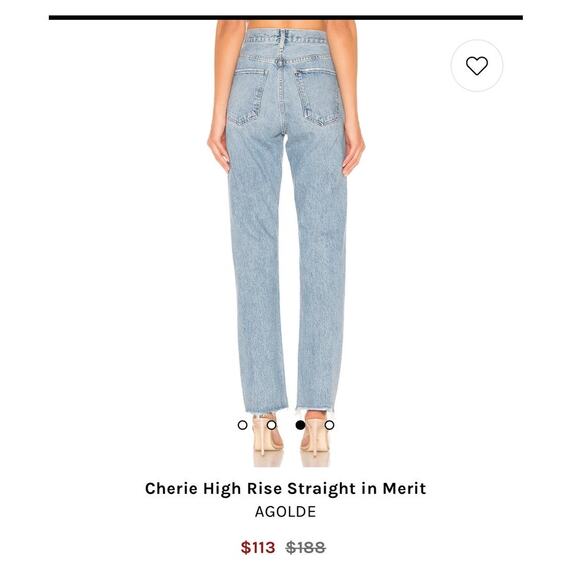 Agolde Cherie straight jeans size 24 NWOT - Picture 9 of 11